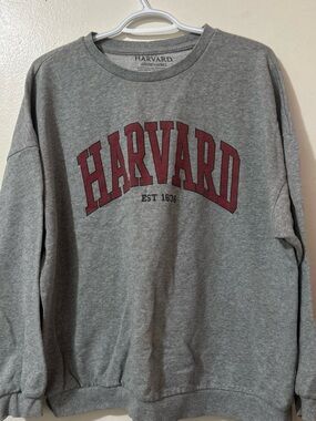 Men's Grey Sweatshirt with Maroon Logo